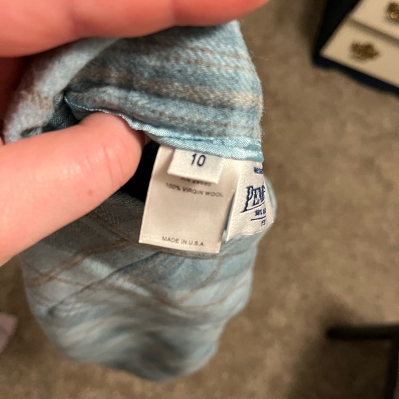 VINTAGE WOOL PENDLETON SKIRT - Picture 5 of 7